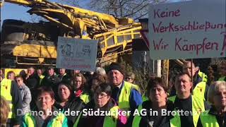 Demo gegen Schließung der Zuckerfabrik in Brottewitz [upl. by Nainatrad787]