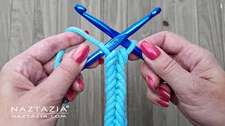 How to Crochet Cords with 2 Hooks DIY Tutorial [upl. by Isolde]