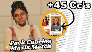 PACK CABELOS MAXIS MATCH FEMININOS PARA DOWNLOAD  CP THE SIMS 4  CC THE SIMS 4 [upl. by Nednil]