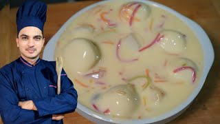 Lab e Shireen Recipe By Chef M AfzalRasmalai Walai Lab e Shireen [upl. by Charis]