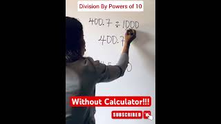 Division of Decimals by Powers of 10 viralmathshorts [upl. by Leahciam]