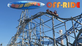 Wild Waves OffRide Footage Playlands Castaway Cove Miler Roller Coaster  NonCopyright [upl. by Jannelle]