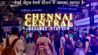 Chennai Central Railway Station 4K  Tamil Nadu  Station Details amp Overview  Southern Railways [upl. by Yasdnyl]