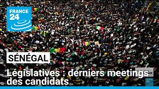 Législatives au Sénégal  derniers meetings des candidats • FRANCE 24 [upl. by Seldun844]