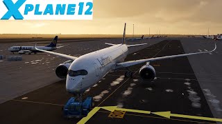 XPlane 12 Flight Factor A350900 XWB v171 Milan to Frankfurt [upl. by Annid]