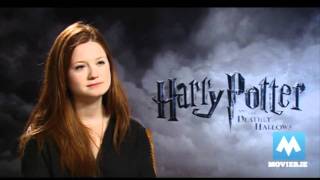 Bonnie Wright Ginny Weasley talks HARRY POTTER amp her engagement to Jamie Campbell Bower [upl. by Angle949]