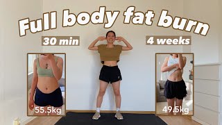 30 MIN Full Body Fat Burn at home 💦  Lose 45KG in 28 Days Low impact amp Effective [upl. by Brittaney]