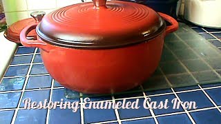 Restoring Enameled Cast Iron [upl. by Isawk]