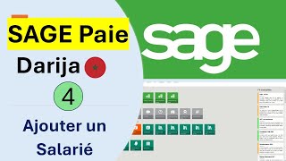 4 Formation SAGE PAIE Darija Marocain  Ajouter un Salarié [upl. by Audun]