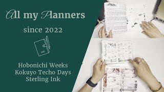 How I used my planners  Hobo Weeks  Kokuyu Techo Days  Sterling Ink [upl. by Mariano]