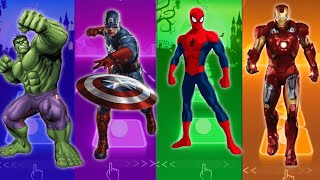 Hulk Cartoon 🆚 Captain America 🆚 Spiderman 🆚 IronMan 🎶 Who Is Best [upl. by Natika106]