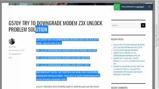 G570Y TRY TO DOWNGRADE MODEM Z3X UNLOCK PROBLEM SOLUTION [upl. by Erica]