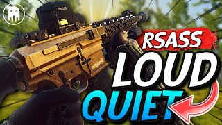 LOUD to QUIET RSASS Build  Perfect for Late Wipe  Escape From Tarkov [upl. by Almallah]