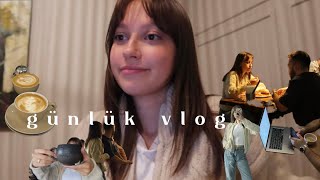 GÜNLÜK VLOG  son dakikaya kalan ödevler sofa burger the cups coffee [upl. by Suinuj248]