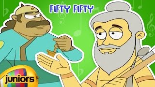 Akbar And Birbal Animated Stories In English For Kids  Fifty Fifty  Mango Juniors [upl. by Akinihs]