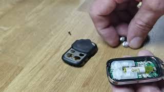 diesel heater4 button remote battery replace [upl. by Tenej]