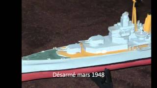 Maquette du croiseur lourd HMS Suffolk et du croiseur léger HMS Ajax échelle 1600 [upl. by Ynaffat]