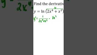 Derivative of ln maths calculus derivatives naturallog lnx [upl. by Drucill]