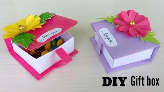 DIY GIFT BOX IDEAS  Gift Ideas  Gift Box Handmade gift box idea origami box Gift box for friend [upl. by Eidnarb]