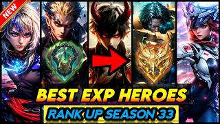 10 BEST EXP LANE HEROES SEASON 33 2024  Mobile Legends Tier List [upl. by Lev]