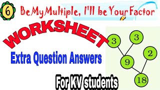 EXTRA question answers  Be my multiple Ill be your factor  Class 5 Maths  Ncert  Worksheets [upl. by Pasadis734]