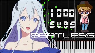 1000 Subs SpecialBeatless Melody All OPampED PianoSheetMidi [upl. by Virgy]