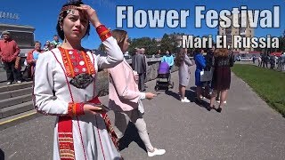 Flower Festival Russian Fair Parade of FinnoUgric Peoples [upl. by Mattox]