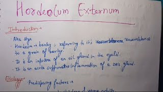 Hordeolum Externum Ophthalmology [upl. by Liggett387]