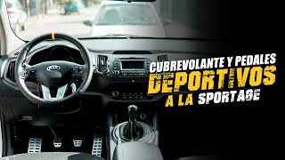 Cubrevolante amp pedales deportivos a la Kia Sportage 😎🔥 [upl. by Sellers]