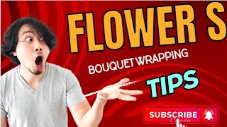 Florist bouquet wrapping skill 5 ways to wrap a bouquet layed roses handmad diy ribbon rose flowers [upl. by Nimajneb]