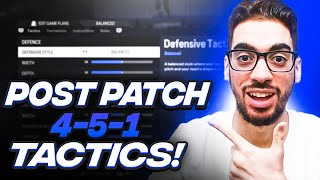 POST PATCH BEST META 451 FORMATION amp CUSTOM TACTICS  FC 24 Ultimate Team [upl. by Tisdale]