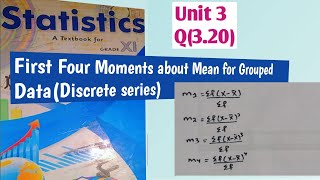 Ist Year Stats Unit 3 Q320First Four Moments About Mean for Grouped DataDiscrete Series [upl. by Norit]