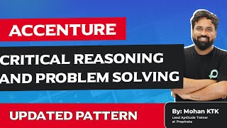 Accenture Critical Reasoning and Problem Solving Questions with Answers 2024 [upl. by Chin]