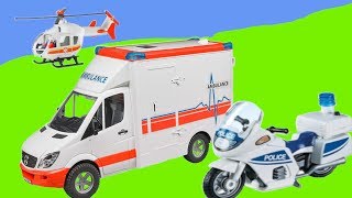 Rescue vehicles 🚚🚑🚒  Krankenwagen Polizei und Hubschrauber im Einsatz [upl. by Ayatnahs]