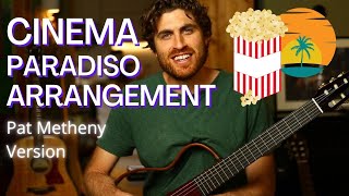 Cinema Paradiso Ennio Morricone Pat Metheny Version  Guitar Cover with Chords  Lesson Pt 1 [upl. by Fredi388]