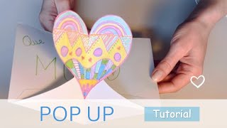 POP UP TUTORIAL Easy Cómo hacer Pop Up muy fácil ✂️✏️ [upl. by Yelsiap580]