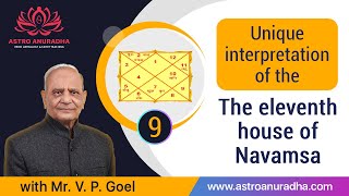 Unique interpretation of the eleventh house of Navamsa  11th House of D9  Navamsha chart analysis [upl. by Llerrej]