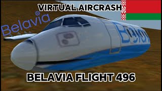 Belavia flight 496  Virtual aircrash Belarusian Airlines  Turbopop flight simulator [upl. by Legnaros]