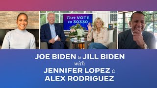 JenniferLopez amp Alex Rodriguez Endorse Joe Biden for President 2020 [upl. by Laehcor]