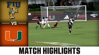 FIU vs Miami Match Highlights  2024 ACC Womens Soccer [upl. by Prochora]