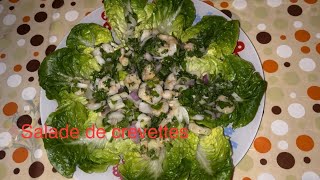 Comment faire une salade de crevettes rapide [upl. by Egas]