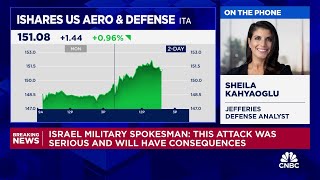 Jefferies base case for US defense spending is in 35 range says Sheila Kahyaoglu [upl. by Culhert435]