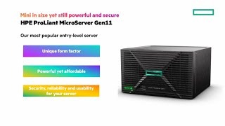 New HPE ProLiant MicroServer Gen11  Chalk Talk [upl. by Hilario286]