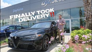 After 6 Months HIS New 2019 Alfa Romeo Giulia Ti Sport Is HERE [upl. by Michey500]