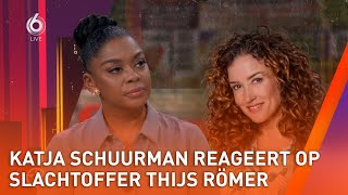 Katja Schuurman reageert emotioneel op slachtoffer van Thijs Römer  SHOWNIEUWS [upl. by Datha]