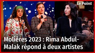 Molières 2023  Rima AbdulMalak répond à deux artistes de la CGT [upl. by Viridissa]