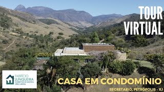 Casa contemporânea em condomínio de Secretário Petrópolis RJ  Tour virtual completo [upl. by Gnak235]