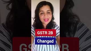 GSTR2B Changed New GSTR 2B [upl. by Udale]