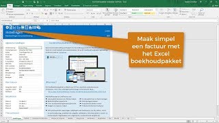 Demonstratie Excel boekhoudpakket [upl. by Nnairb349]