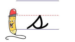 Pencil Petes Cursive Writing  Lowercase s [upl. by Novikoff]